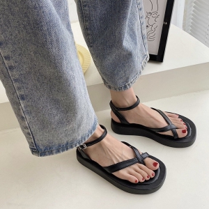 Giày sandal nữ đế xuồng 2cm quai mảnh kẹp ngón - X024