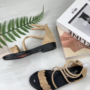 GIÀY SANDAL QUAI DÚN BÈO DÂY KÉO GÓT-DB002