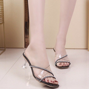 GUỐC CAO GÓT QUAI TRONG XOÀN CHÉO HÔNG-G04