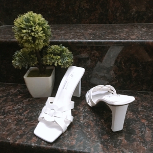 Guốc/Dép cao gót dẹp 9p quai thắt tròn cách điệu-G59