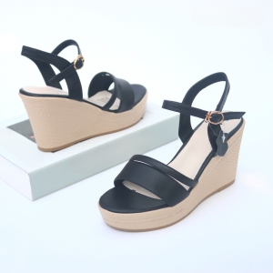 Giày đế xuồng cao gót 9p quai bản ngang dây mảnh chéo - X047